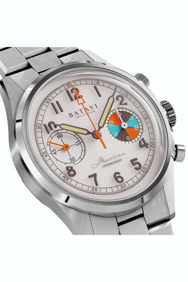 Q8 Horology Watches Batavi Marina Chronograaf "Sand"