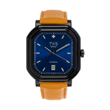 Q8 Horology Watches Brown Westalia Classic Blue Date