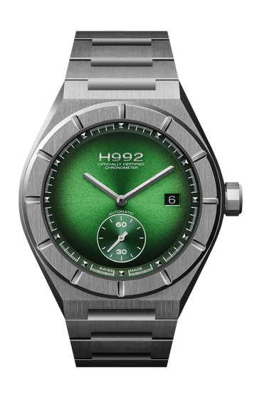 Q8 Horology Watches H1 Green + Silver