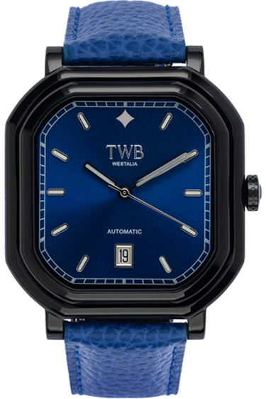 Q8 Horology Watches Navy Blue Westalia Classic Blue Date